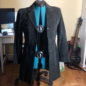 100% suede black blazer.